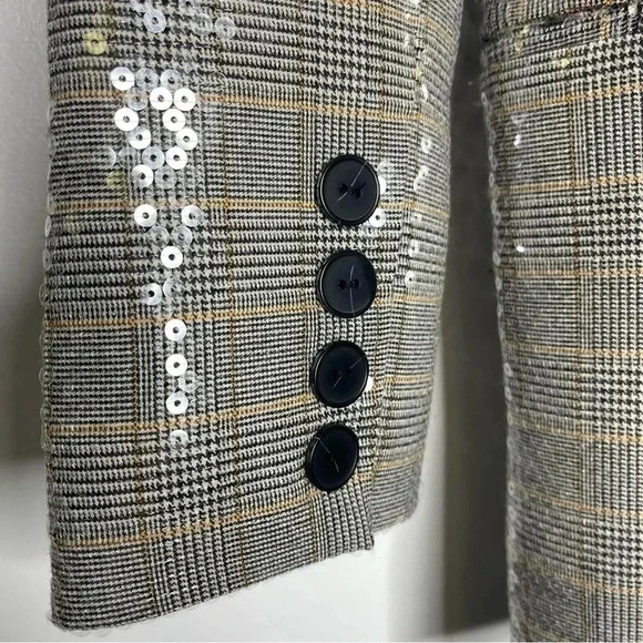 Maeve Silver Sequin Blazer - Picture 6 of 11